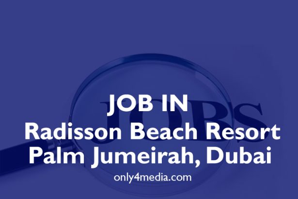 job in Radisson Beach Resort Palm Jumeirah, Dubai