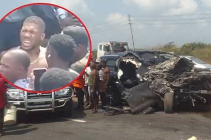 Anthony Joshua car crash